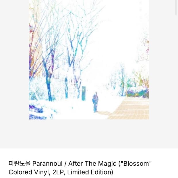 파란노을 Parannoul 애프터더매직Colored Vinyl 2Lp