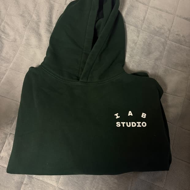 아이앱 딥그린 후드티 L