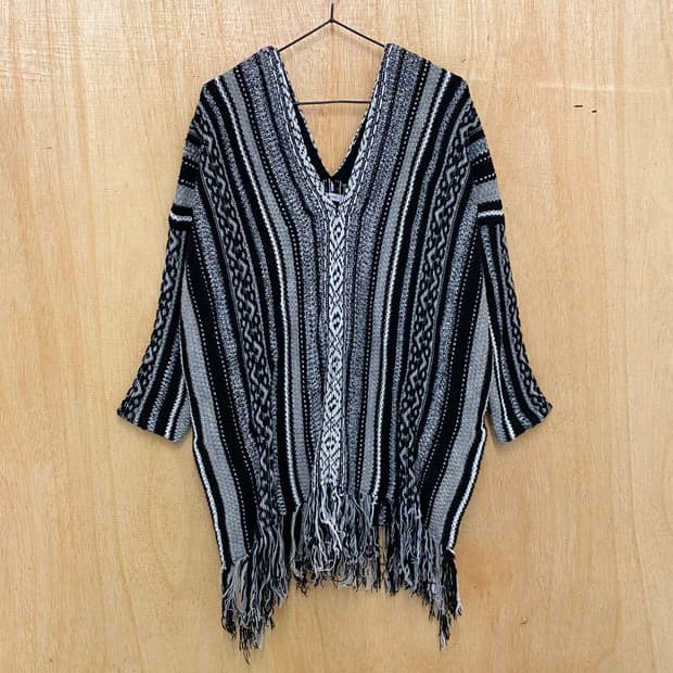 JOURNAL STANDARD fringe poncho 니트 프린지 판쵸