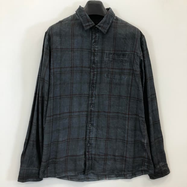 버커루 가먼트다잉 체크셔츠 XL