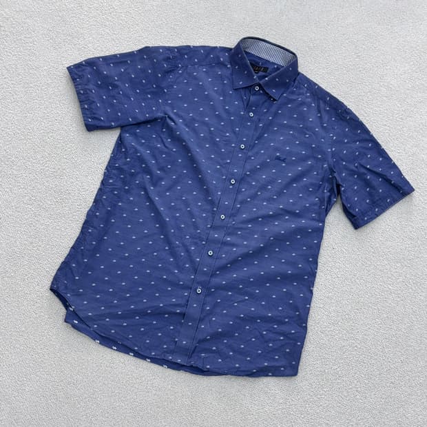 100 닥스 남성 패턴 반팔 셔츠 0415E