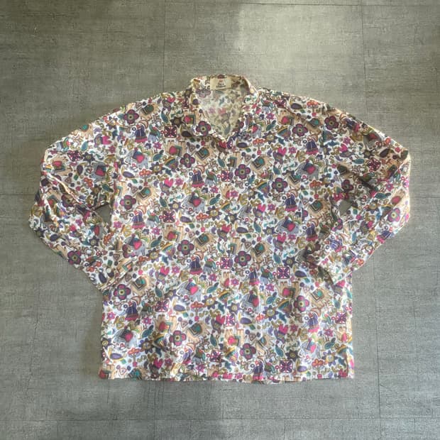 일본빈티지 Tbisstudio 오리엔탈보헤미안 인도풍 포켓셔츠