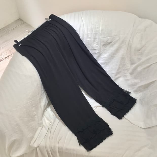 7부 레이스 레깅스