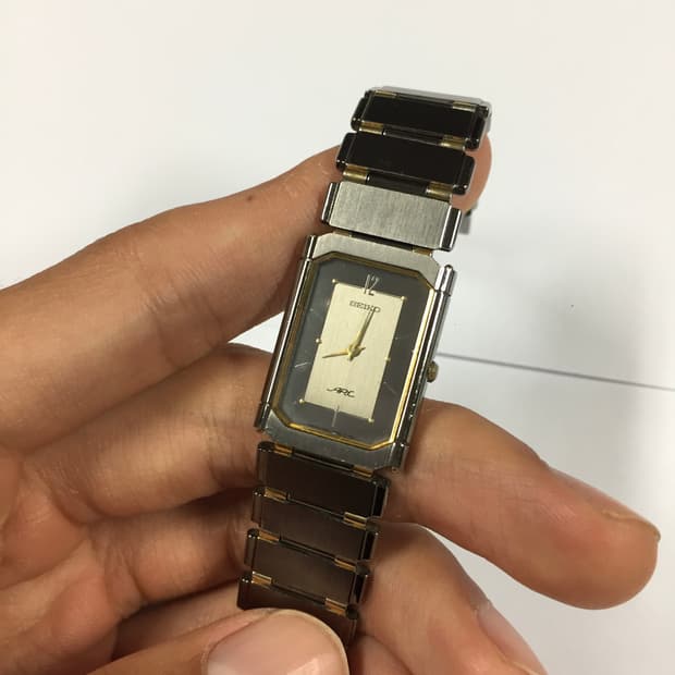 80s seiko arc quatz tank