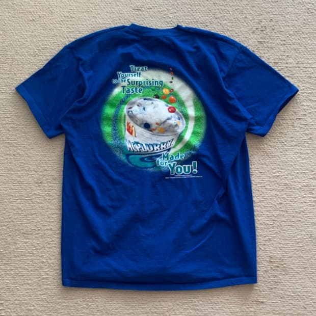 90s 맥도날드 맥플러리 프로모션 티셔츠
