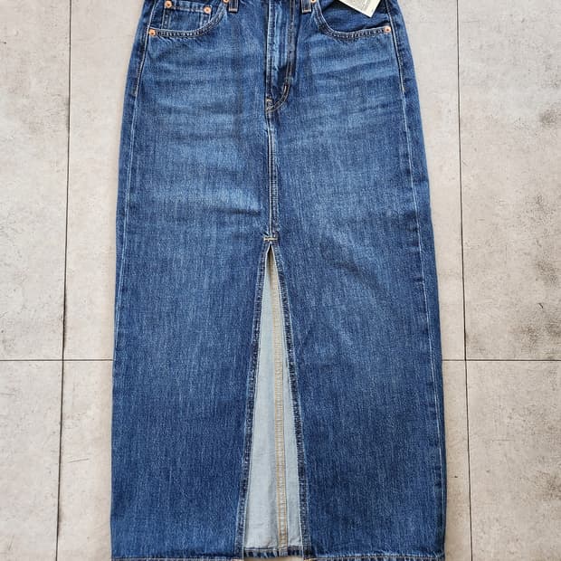 리바이스 데님 롱 스커트