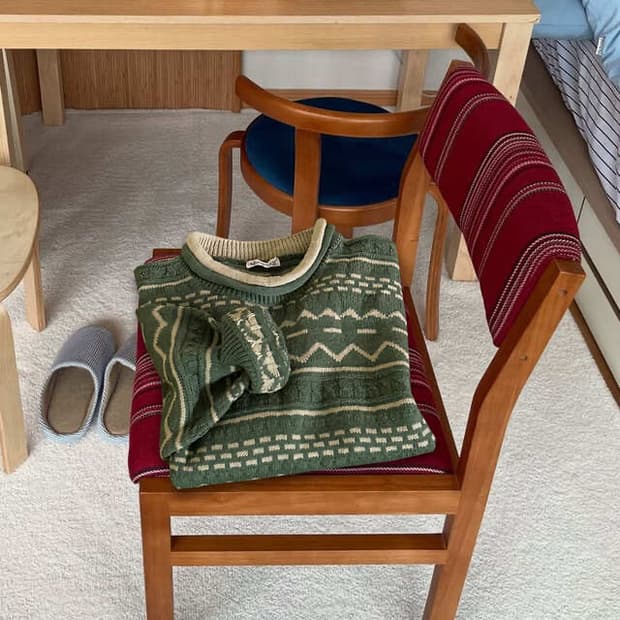 🍃 Matcha Latte Neck Roll Knit