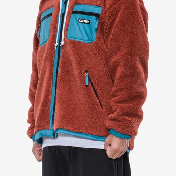 오베이  Obey-OUT THERE SHERPA JACKET