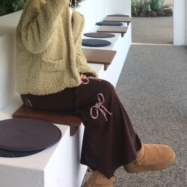 뽀글이트위드 멜론색