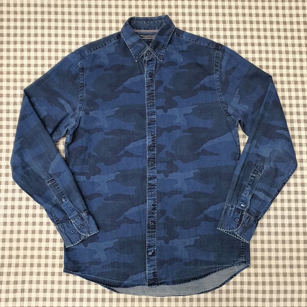 타미힐피거 카모 데님 청셔츠 남자95