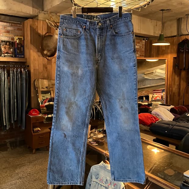 90s USA 빈티지 리바이스 517 부츠컷 데님 팬츠