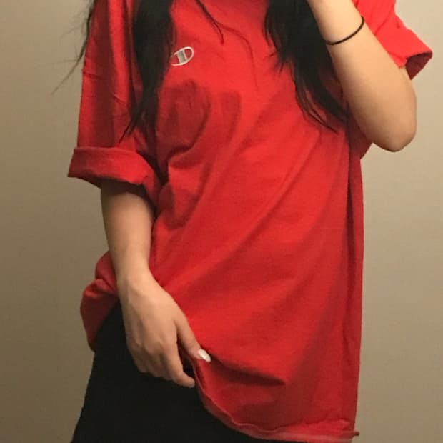 챔피온 박시핏 반팔