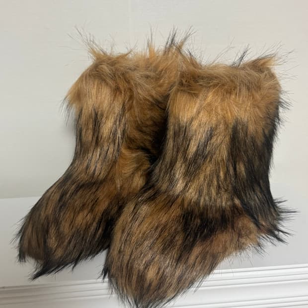 퍼부츠 털부츠 브라운 38size새상품