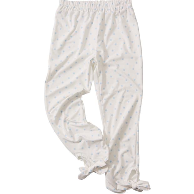 Ribbon-Tie Cropped Leggings_Star white