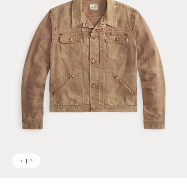 rrl 캔버스 트러커 l