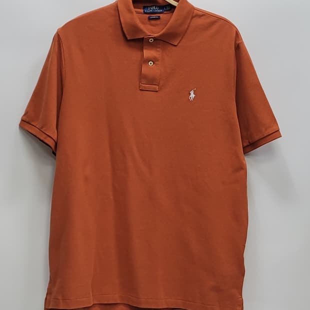 POLO 폴로 랄프로렌 화이트 포니 클레식핏 카라 티셔츠  / 남 L
