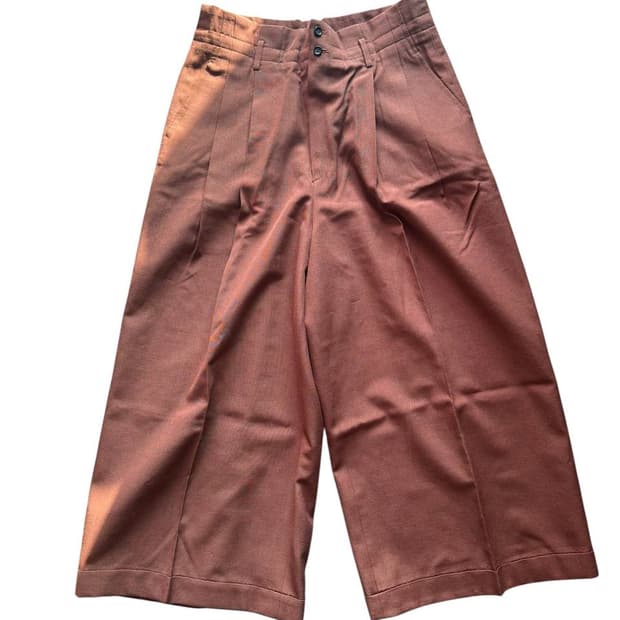 꼼데가르송 투턱 와이드 팬츠