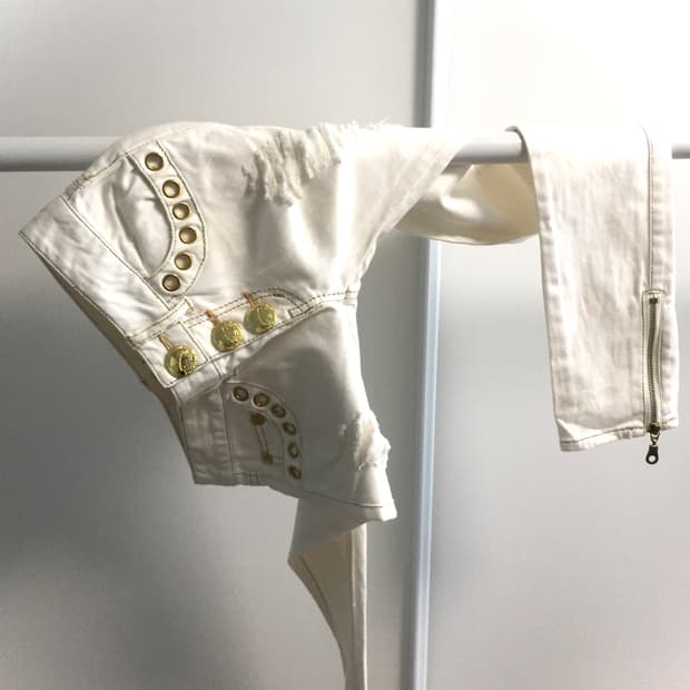 GARULA gold buttons pants 오네갸루 갸루 d.i.a 