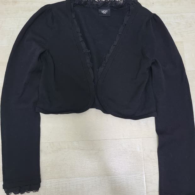 검정 레이스 볼레로 가디건 새상품