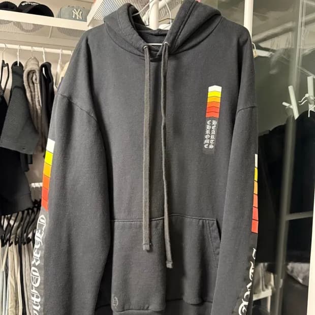 (급처)정품 크롬하츠 부스트 블랙 후드티 팔아요