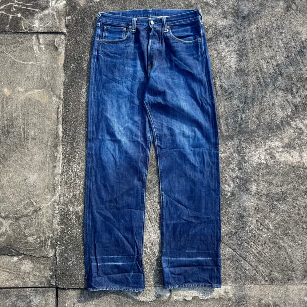 [34] Evisu X Warehouse 9001 셀비지 데님 팬츠