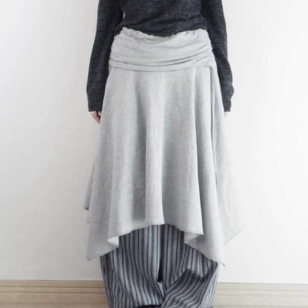 택포) 드레이프 플로우 스커트