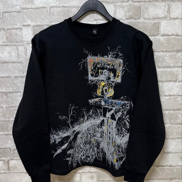 Alexander McQueen 아카이브 고딕 그래픽 스웻셔츠 맨투맨