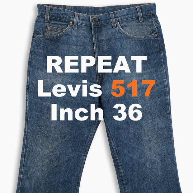 리바이스 517 오렌지탭 진청 70s USA 36인치 OR51738122