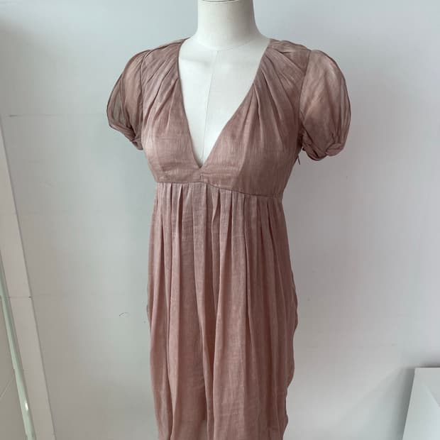 바네사부르노 원피스 핑크 쉬폰 원피스 36 (44)