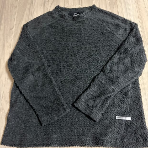 [M] Satisfy 새티스파이 퍼즈플리스 AD 롱 티셔츠 블랙 팬텀