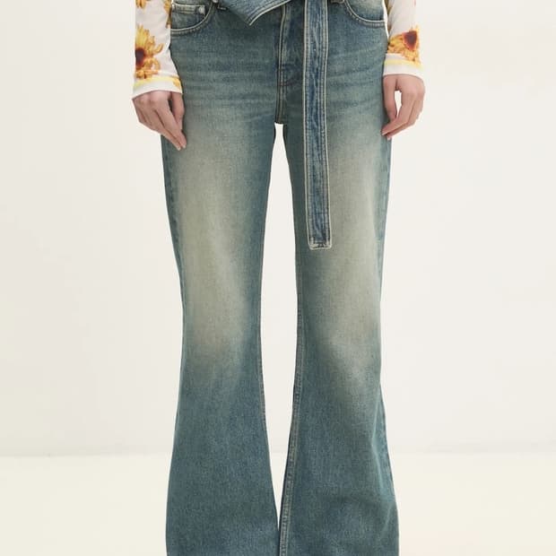 Yproject wrap belt jeans