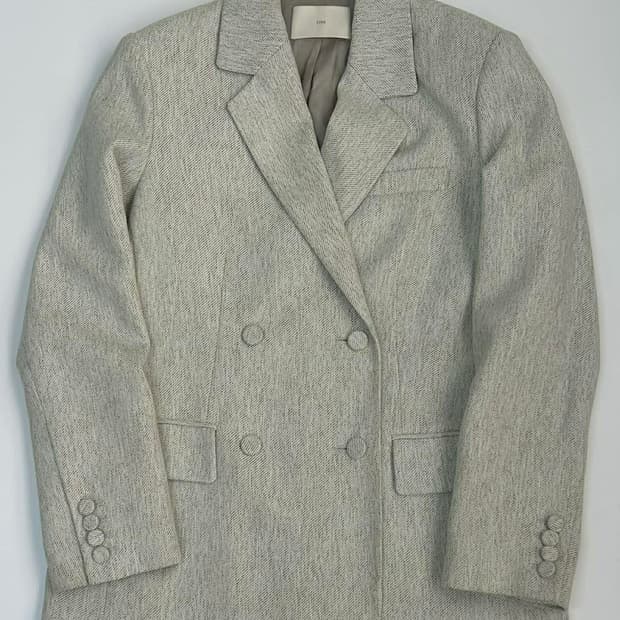 [S] Orr 오르 헤링본 더블 블레이져 자켓