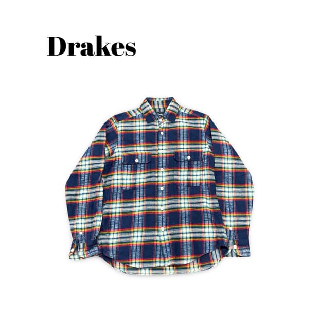 (100)드레익스체크셔츠