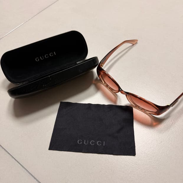 구찌 선글라스 여성용 핑크빛