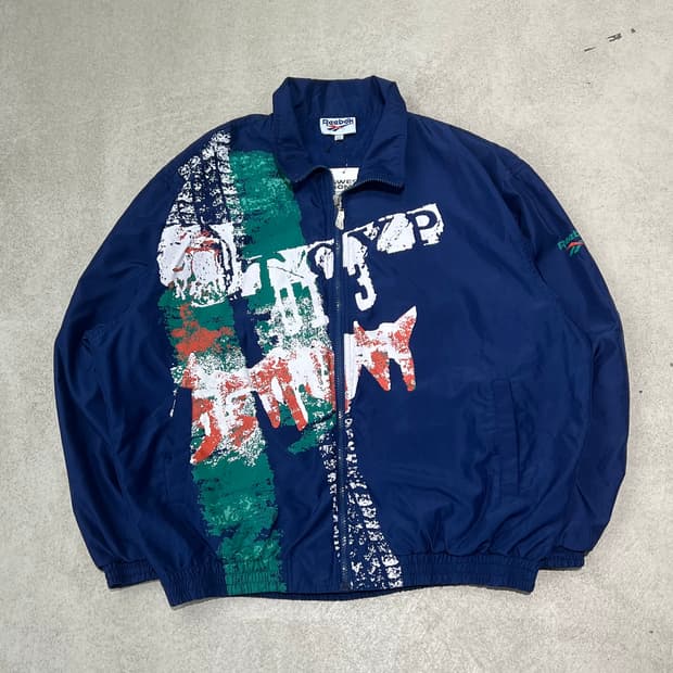 리복 그래픽 윈드브레이커 s10532