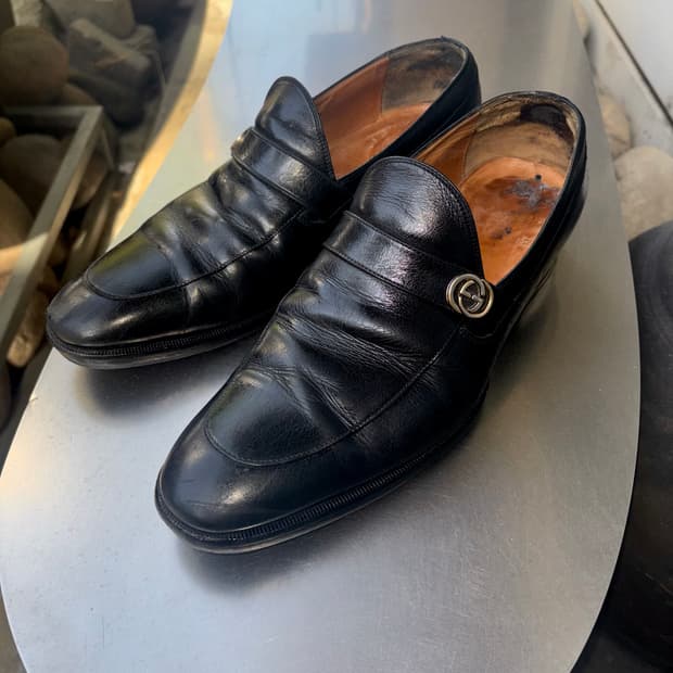 280)Gucci Horsebit Detail Leather loafer