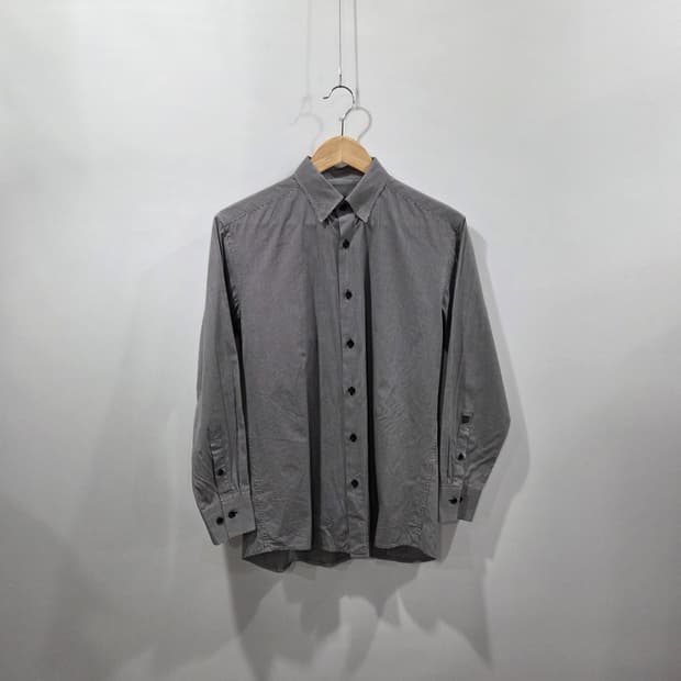 지방시 히든버튼다운 체크셔츠 95