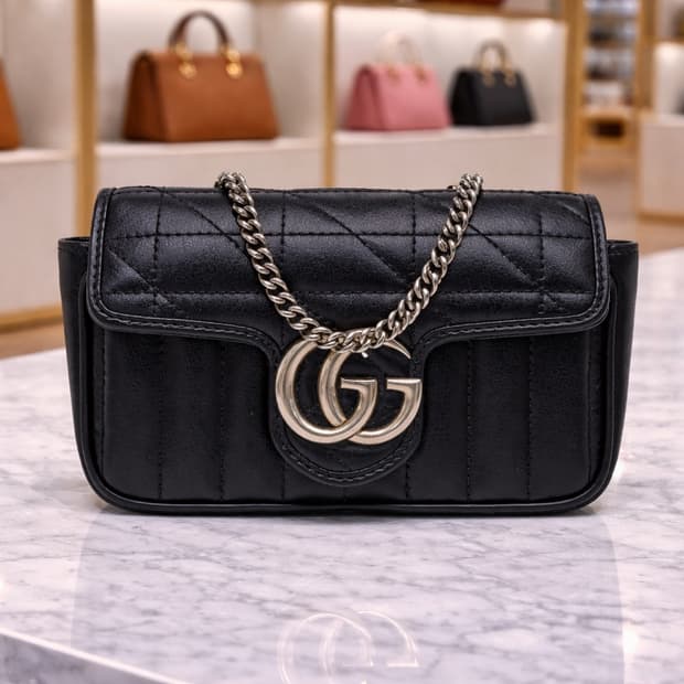 [S급] 구찌 GG 마몽 마틀라세 숄더백 슈퍼 미니 판매합니다!!!