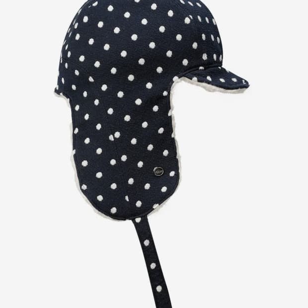 더뮤지엄비지터 도트 트루퍼 모자 네이비