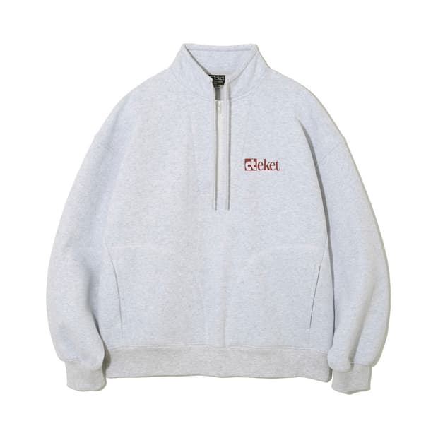 테켓 플랜 하프집업 멜란지 사이즈 L