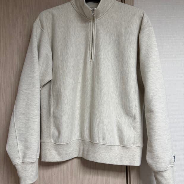 the resq / 하프짚업 스웻셔츠 오트밀 / M