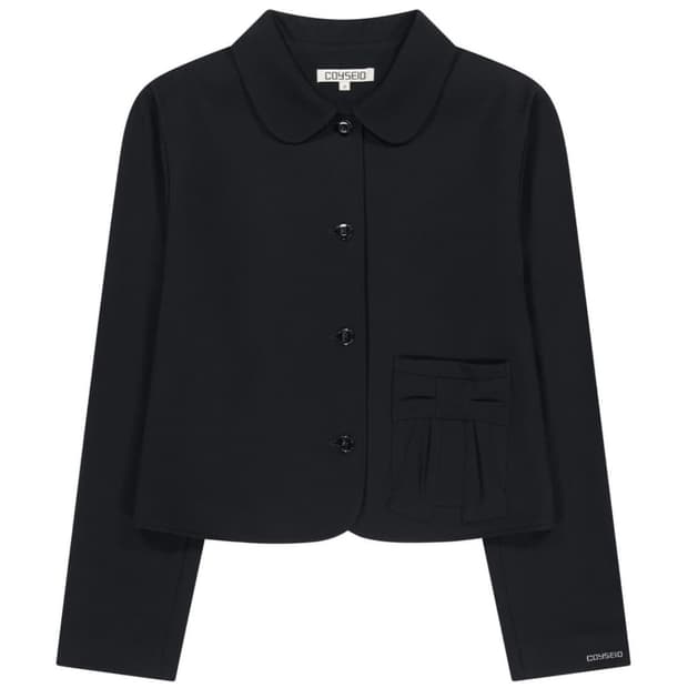 코이세이오 리본 자켓 블랙 1