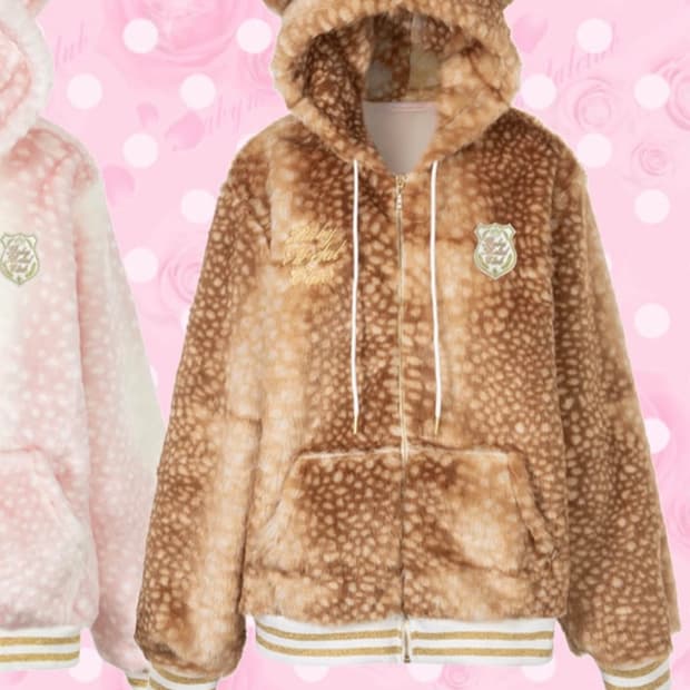 (새상품) 베이비메탈클럽 밤비 돌 퍼자켓 브라운 베메클