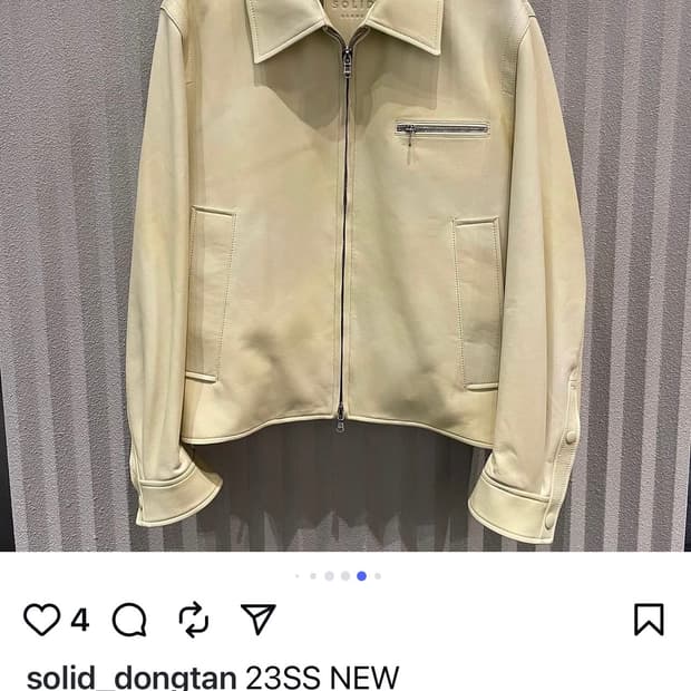 솔리드옴드 가죽 자켓 48사이즈