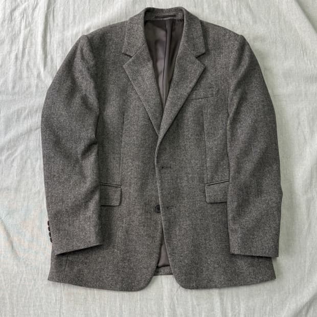 지오다노 헤링본 브라운 블레이저 자켓 L