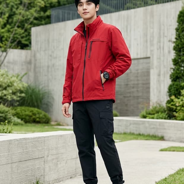 KOLON SPORT 코오롱스포츠 고어텍스 바람막이 자켓 레드