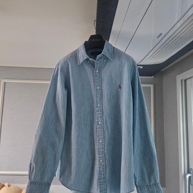 [거의 새것] 폴로 랄프로렌 샴브레이 클래식 셔츠 남방 L