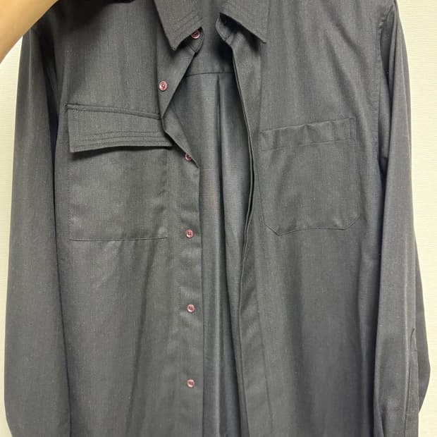 [L] STU office 블랙셔츠