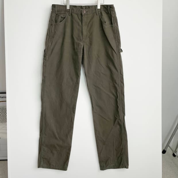 F2 디키즈 Dickies 1939 덕 캔버스 카펜터 팬츠 모스 그린 3
