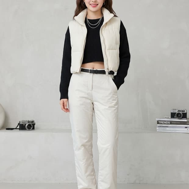 나이키 우먼스 후면 로고 패딩 팬츠